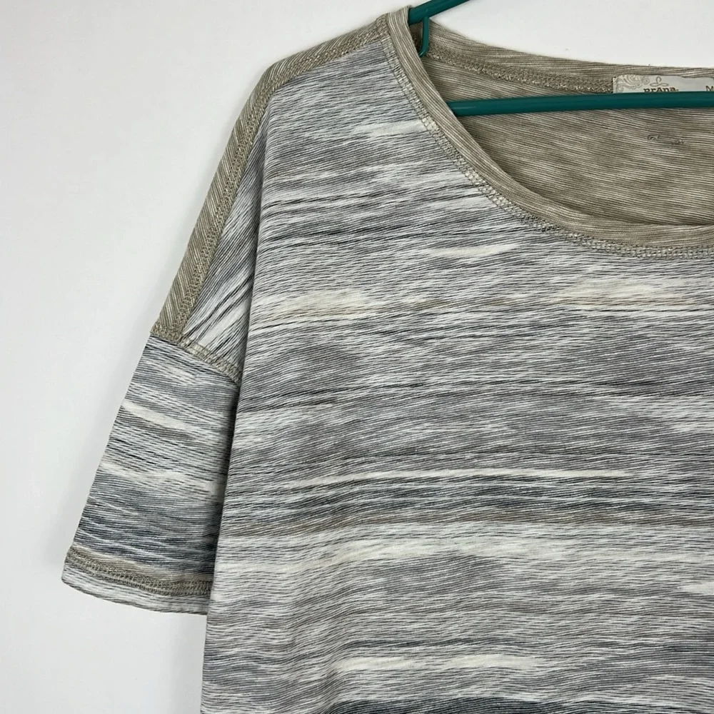 PRANA Laurie Stone Bonita Top in tan and gray M - Picture 4 of 10